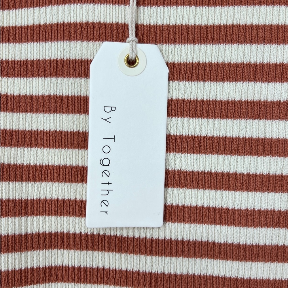 By Together NWT Striped Tank Top women’s small - Picture 3 of 5